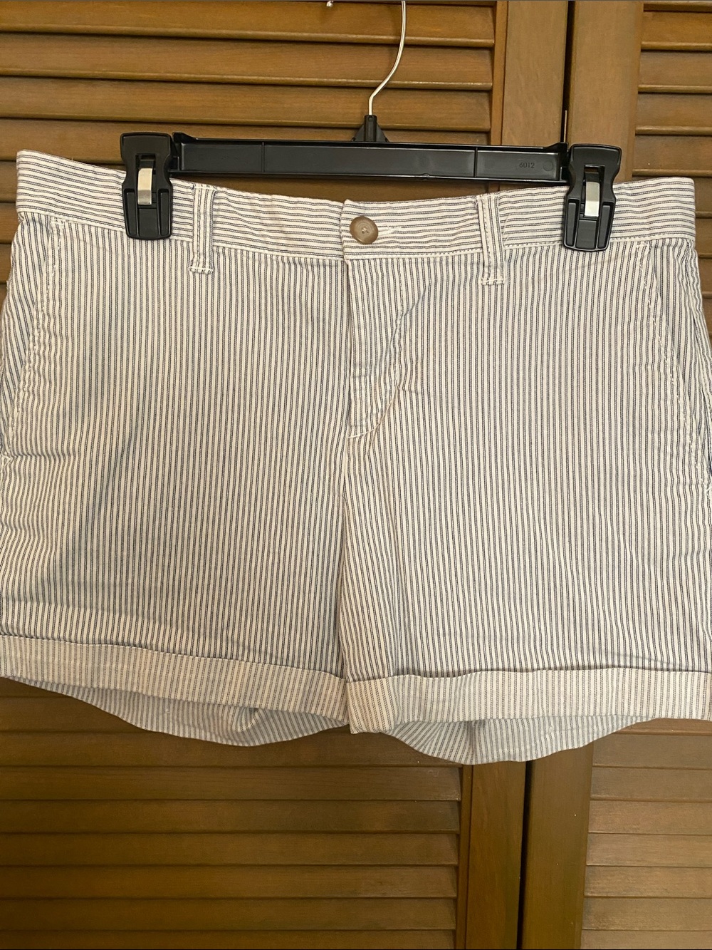 GAP Women's Stripe Shorts - Blue & White